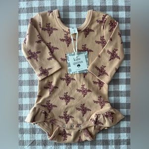 Kate Quinn NWT 6-12 months Ruffle leg onesie
